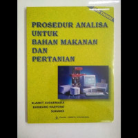 Prosedur analisa untuk bahan makanan dan pertanian